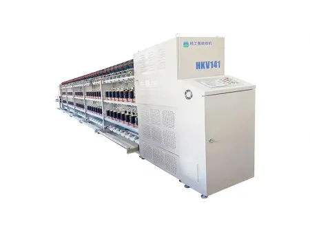 HKV141E  Elastic Yarn Covering Machine  Single/Double Covering with Elastic Yarn Separation