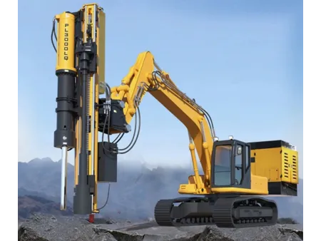 Excavator Drilling Splitter