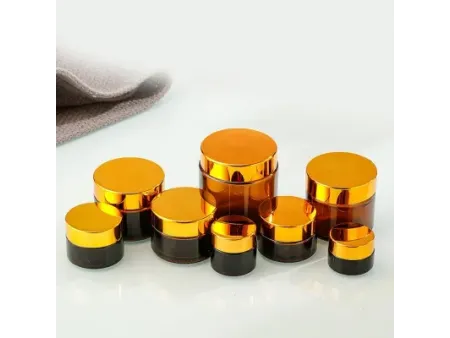 Glass Cosmetic Containers & Makeup Jars