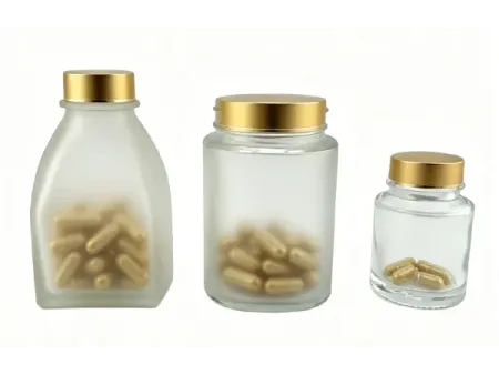 Glass Supplement Bottles