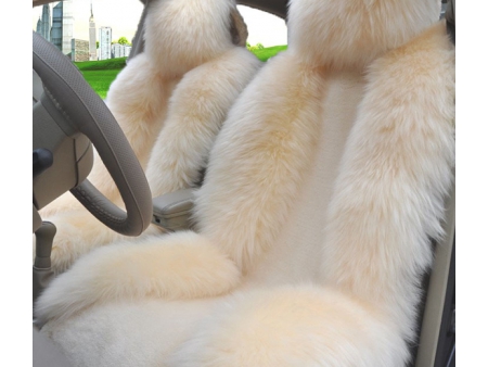 Sideless Sheepskin Car Seat Cover