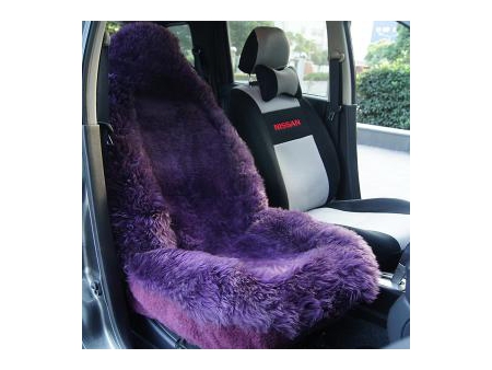 Sheepskin Car Seat Cover, Purple/Blue/Pink