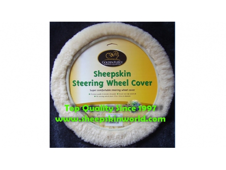 Sheepskin Steering Wheel Cover
