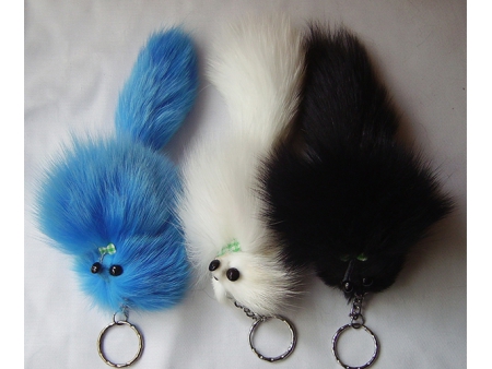 Fox Fur Key Ring
