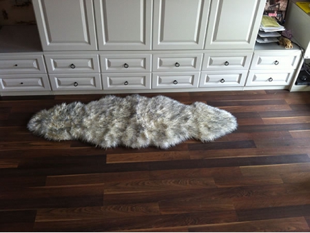 Artificial Long Wool Fur Decoration Square Rug and Carpet