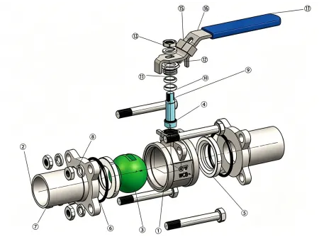 3-Piece Butt Weld Ball Valve  (Stainless Steel Weld Ball Valve)