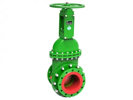 Cast Basalt Wear-Resisting Gate Valve  (Large Diameter Fused Cast Basalt Lined Valve, 80-500mm)
