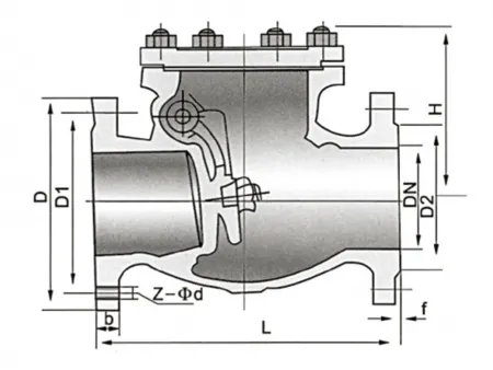 Flanged Swing Check Valve  (GB Non-Return Valve)