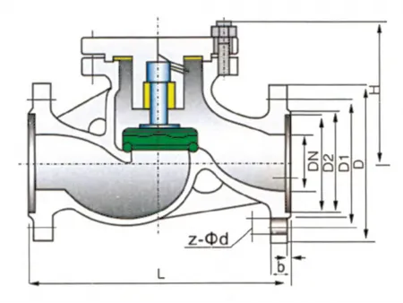 Lift Check Valve (Cast Steel Non-Return Valve)