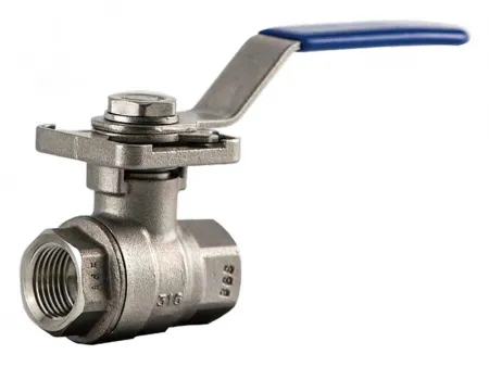 2-Piece Threaded Ball Valve  (Stainless Steel Valve with ISO 5211 Mounting Pad)