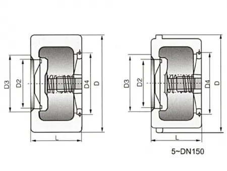 Wafer Check Valve  (Cast Steel Non-Return Valve)