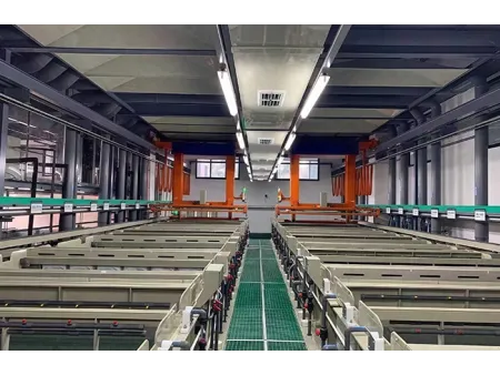 Automated Rack Plating Line (Overhead Hoist)
