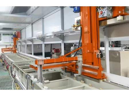 Automated Rack Plating Line (Sidearm Hoist)