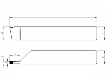 PCD/PCBN External Grooving Tools