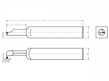 PCD/PCBN Internal Grooving Tools