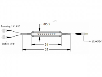 InGaAs Integrated WDM Detector Diode
