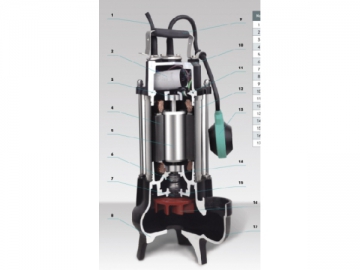 WVS(D)(A2)(F) Stainless Steel Submersible Sewage Pump