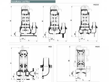 WQXD Stainless Steel Submersible Sewage Pump