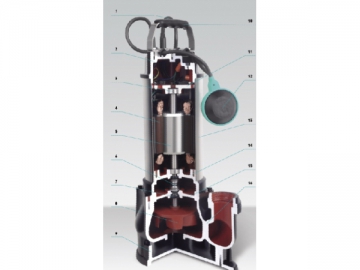 WQXD Stainless Steel Submersible Sewage Pump