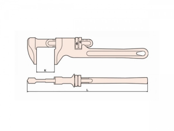 127 Non Sparking Monkey Wrench