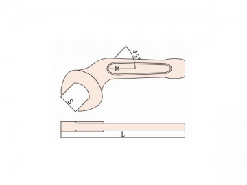 141B Non Sparking Bent Striking Wrench