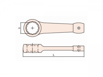 160A Non Sparking Box End Striking Wrench