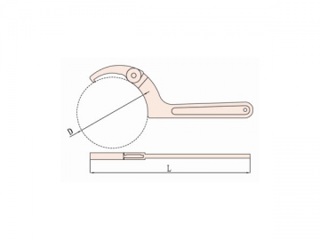 173B Non Sparking Adjustable Hook Spanner
