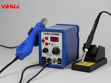 YIHUA-878/878A/878AD/878D Series Hot Air Rework Station with Soldering Iron