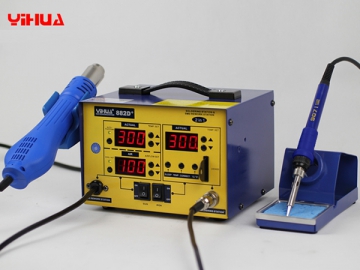 YIHUA-882D/882D  SMD Hot Air Rework Station with Soldering Iron