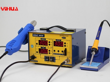 YIHUA-882D/882D  SMD Hot Air Rework Station with Soldering Iron