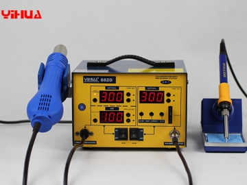 YIHUA-882D/882D  SMD Hot Air Rework Station with Soldering Iron