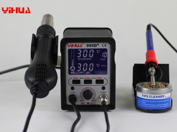 YIHUA-995D/995D  LCD SMD Hot Air Rework Station with Soldering Iron