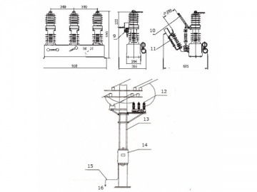 ZW32-12 Outdoor Medium Voltage Vacuum Circuit Breaker