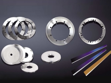 Machine Knives and Blades<small>(Slitting Blades and Knives for Cutting Tissue Paper)</small>