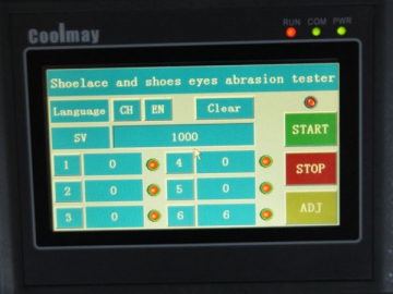 Shoelace Eyelet Abrasion Tester