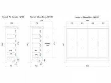 Low Front Multideck Display Cabinet