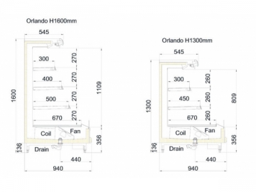 Low Height Multideck Display Cabinet