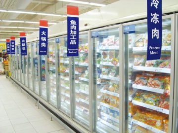 Ultra-thin Glass Door Freezer / Chiller