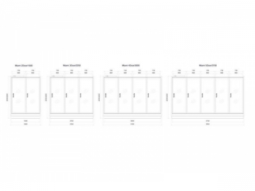 Ultra-thin Glass Door Freezer / Chiller