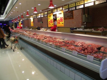 Curved Glass Serve Over Counter