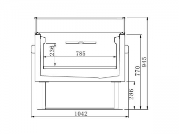 Commercial Island Freezer