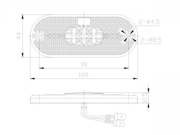Rear Position Lamp/Rear End Outline Marker Lamp