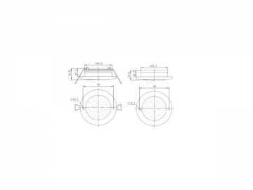 Round LED Interior Lamp