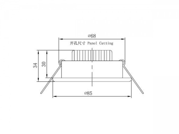 Round LED Interior Lamp