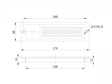 Oblong LED Interior Lamp