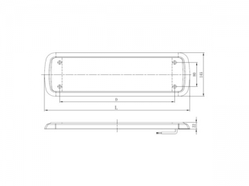 Oblong LED Dome Light