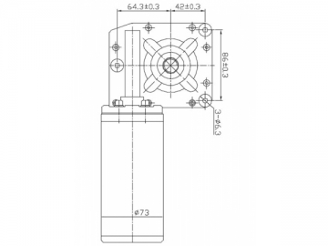 DC Geared Motor, ZJD1273