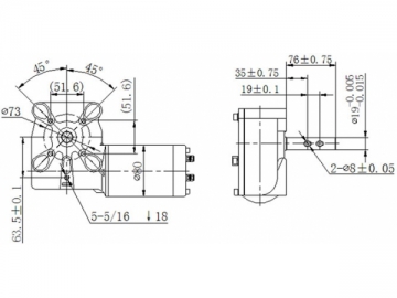 DC Geared Motor, ZJD8025