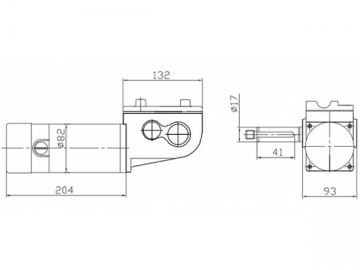 DC Geared Motor, ZJD8032