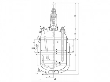 Glass-Lined Reactor, Electric Heating Type